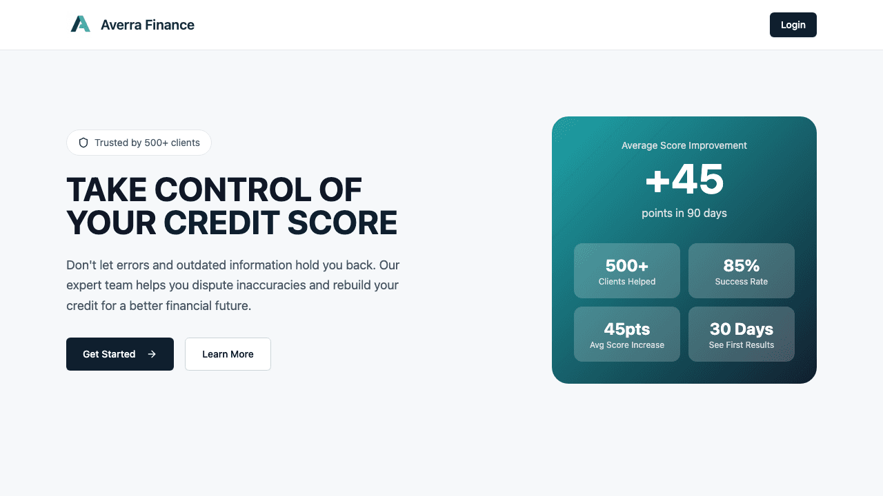 Averra dashboard
